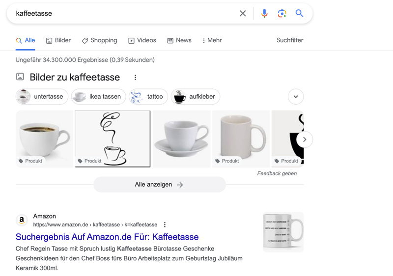 Coffee Example Keyword